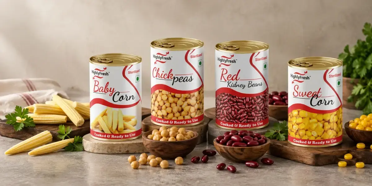 canned food products from India